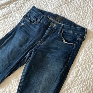 Mother Looker Ankle Fray Jean (Size: 28)